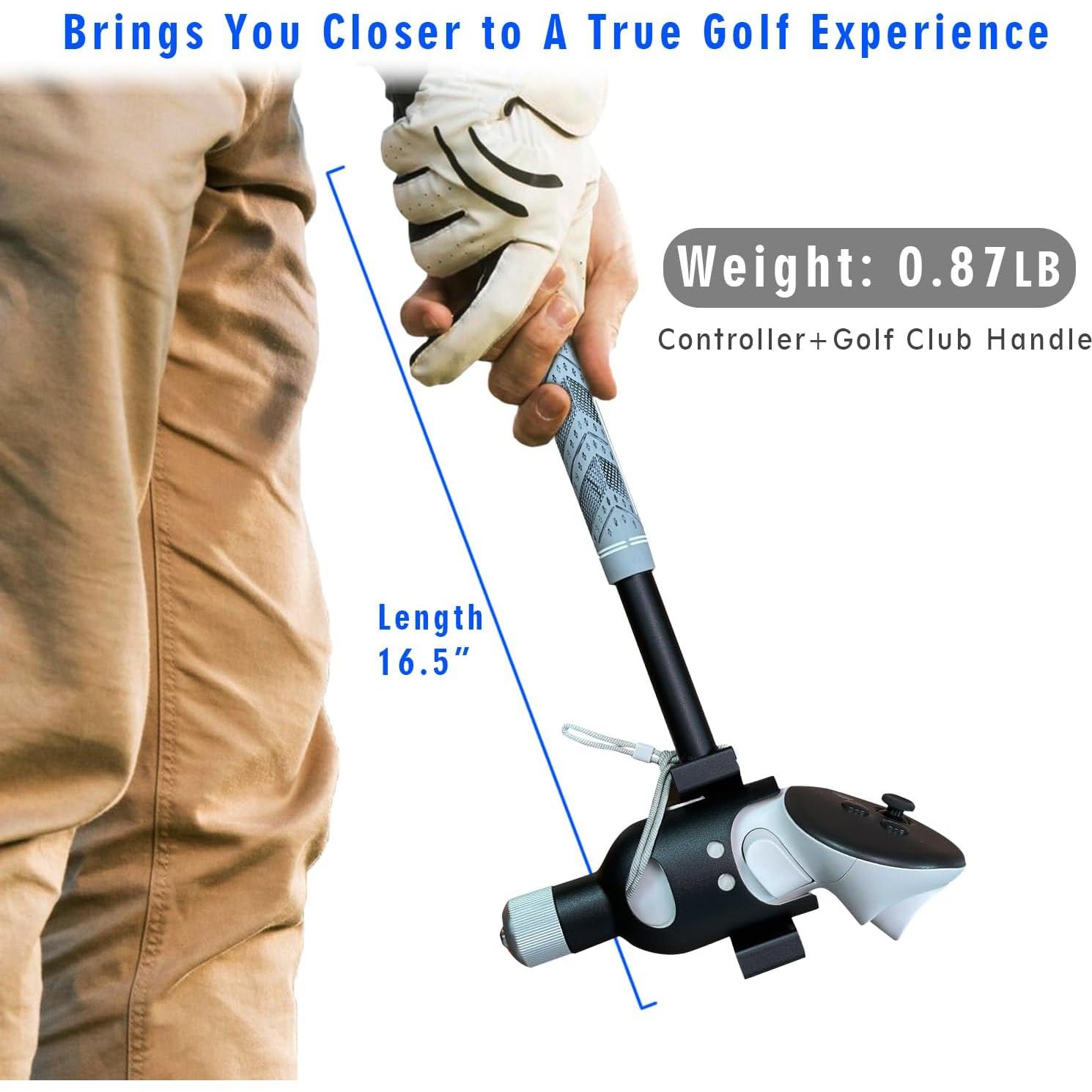 Accesorio de Golf VR HaiZiVR para Quest 3 - Aluminio 90°