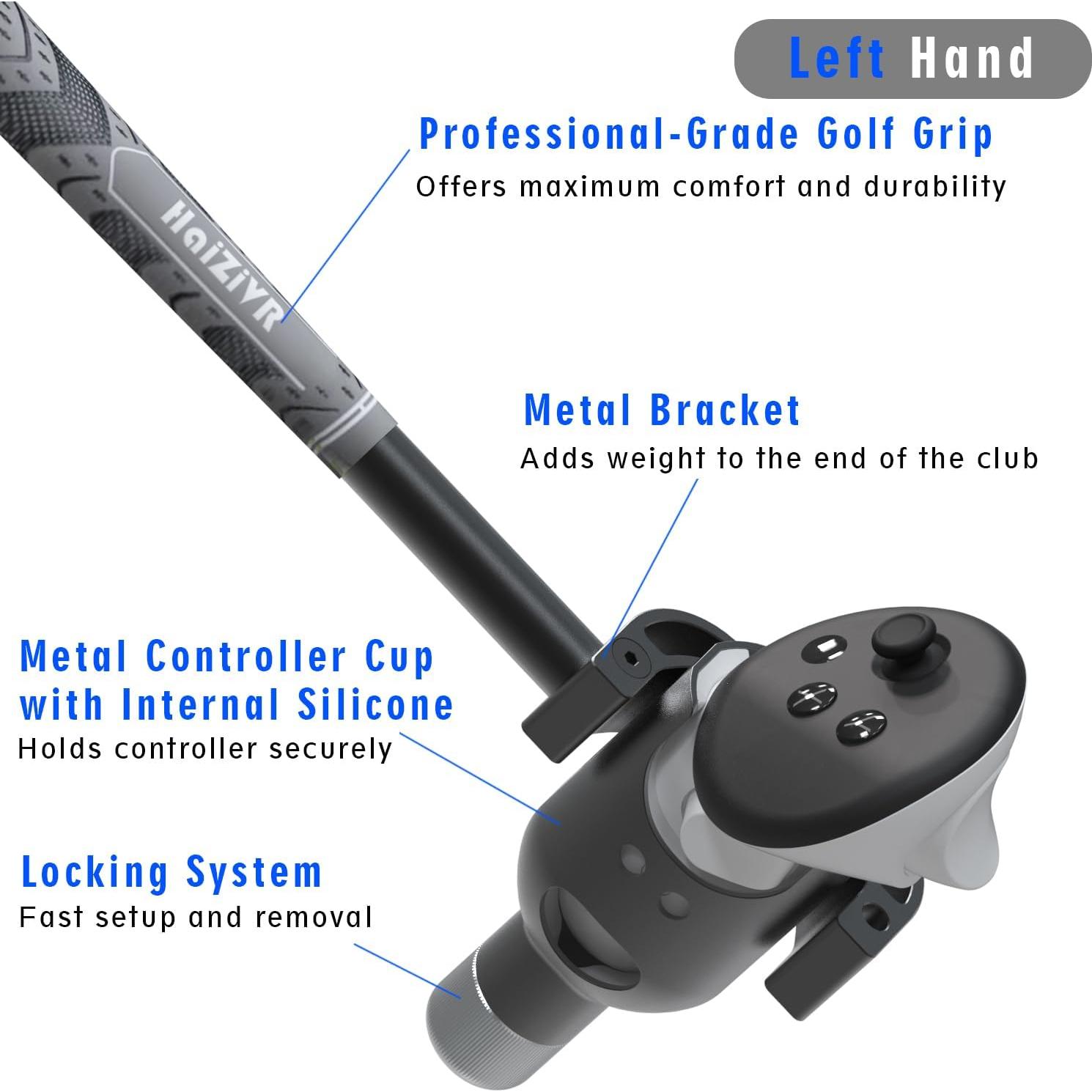 Accesorio de Golf VR HaiZiVR para Quest 3 - Aluminio 90°