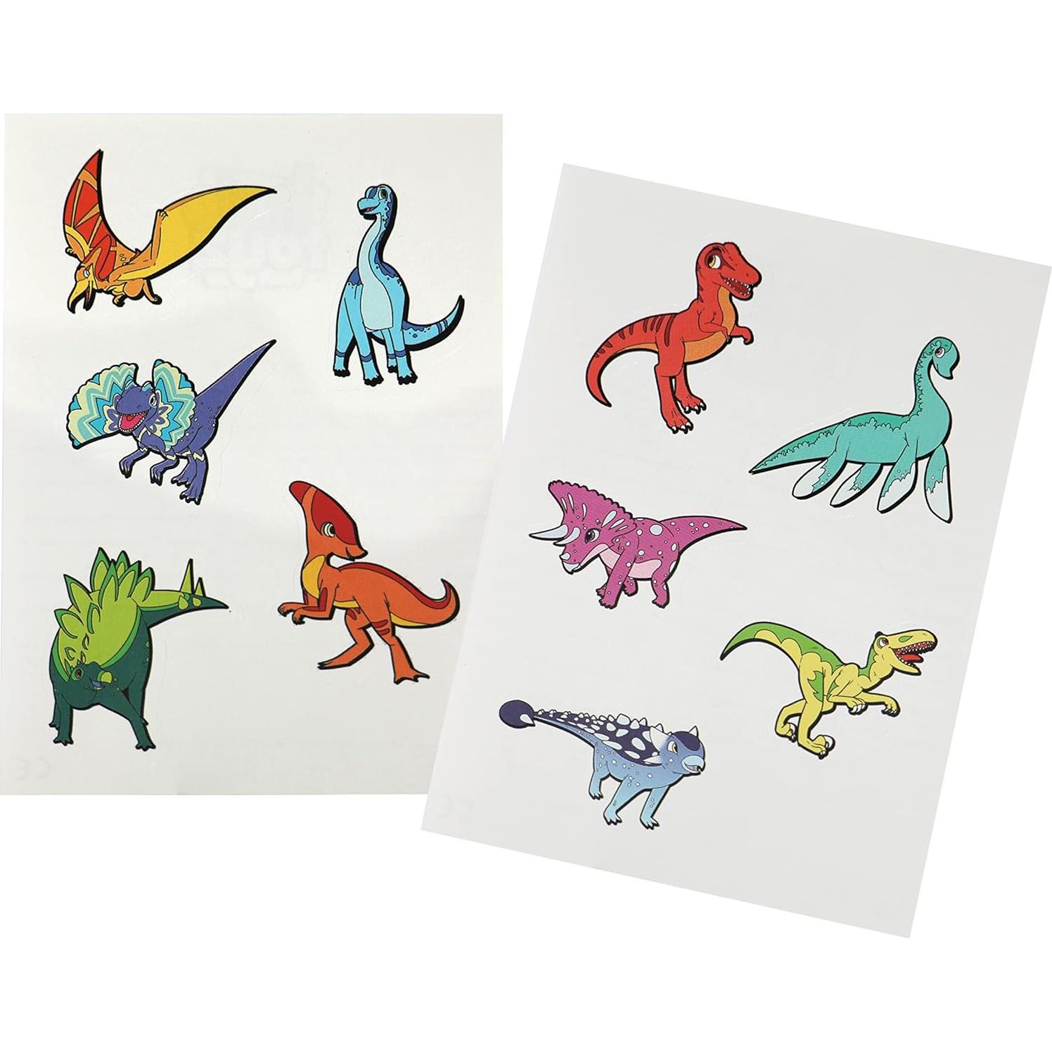 Pegatinas AR HoloToyz Dinos Jurassic 10 Piezas 4D