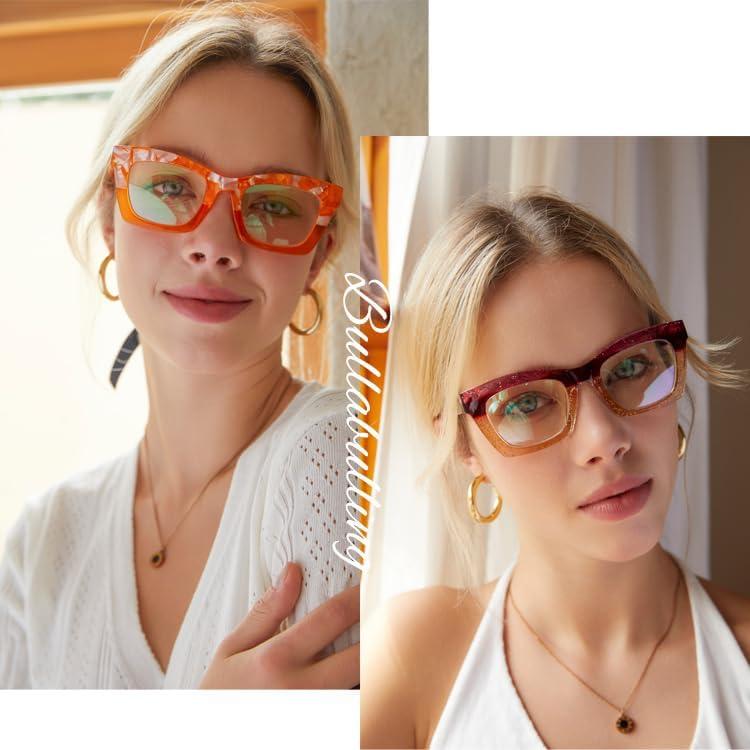 Gafas de Lectura Bullabulling 3 Pack con Bloqueo Luz Azul