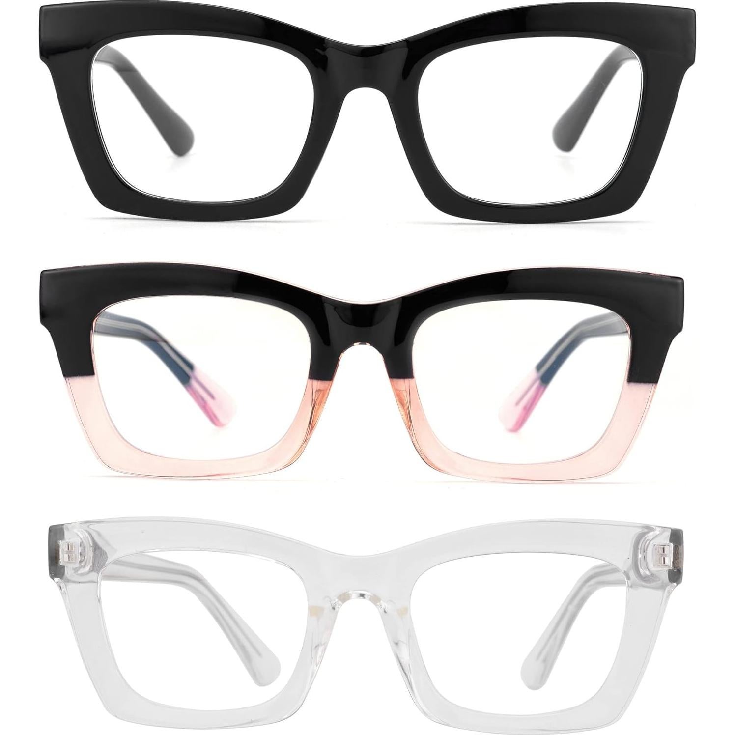 Gafas de Lectura Bullabulling 3 Pack Estilo Retro UV400