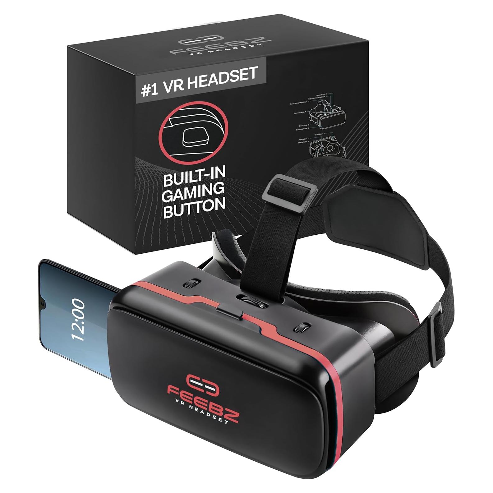 Gafas de Realidad Virtual FEEBZ 3D VR 2.0 para Niños - iPhone y Android