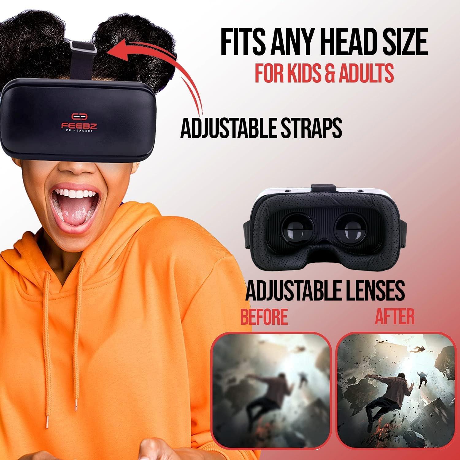 Gafas de Realidad Virtual FEEBZ 3D VR 2.0 para Niños - iPhone y Android