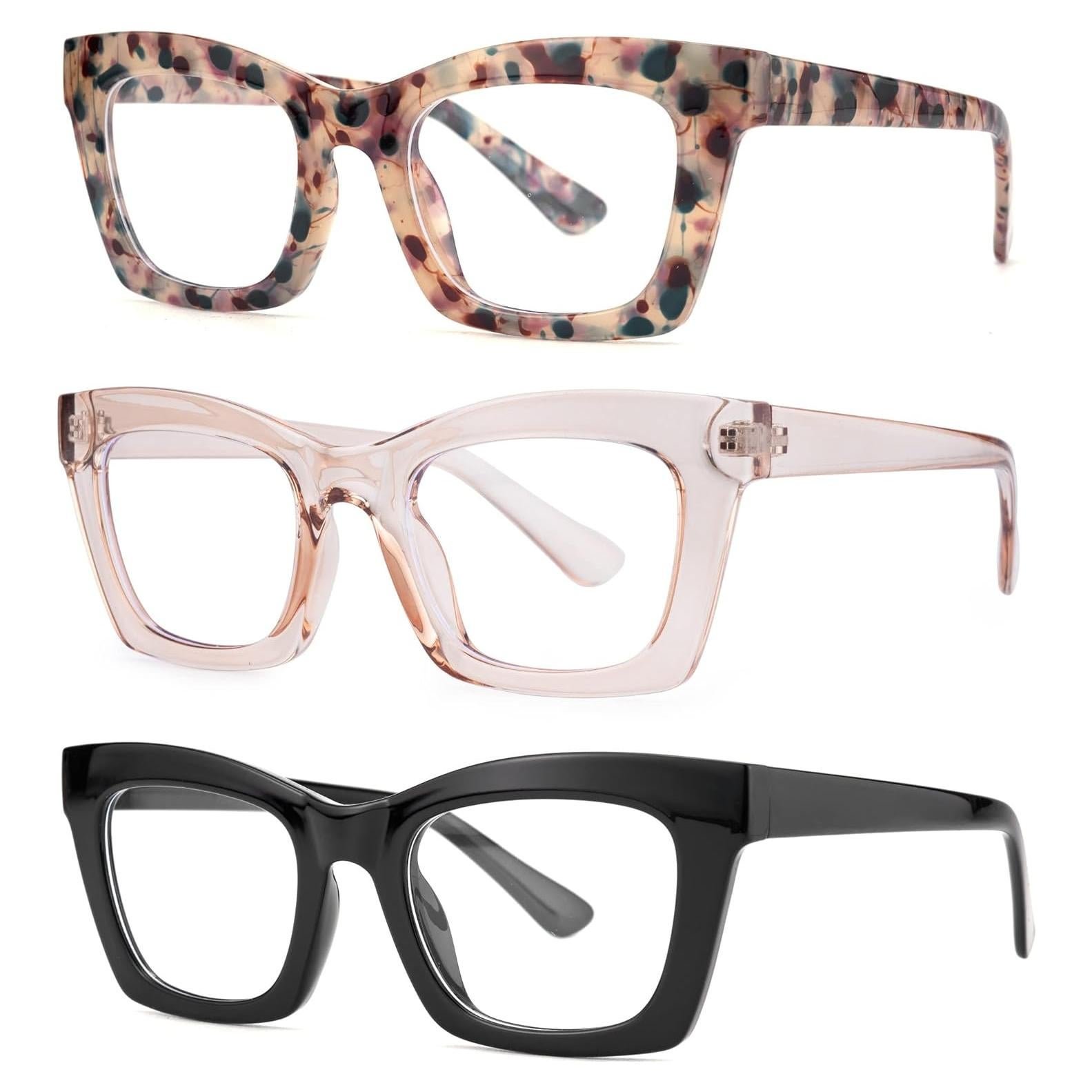 Gafas de Lectura Bullabulling 3 Pack Bloqueo Luz Azul