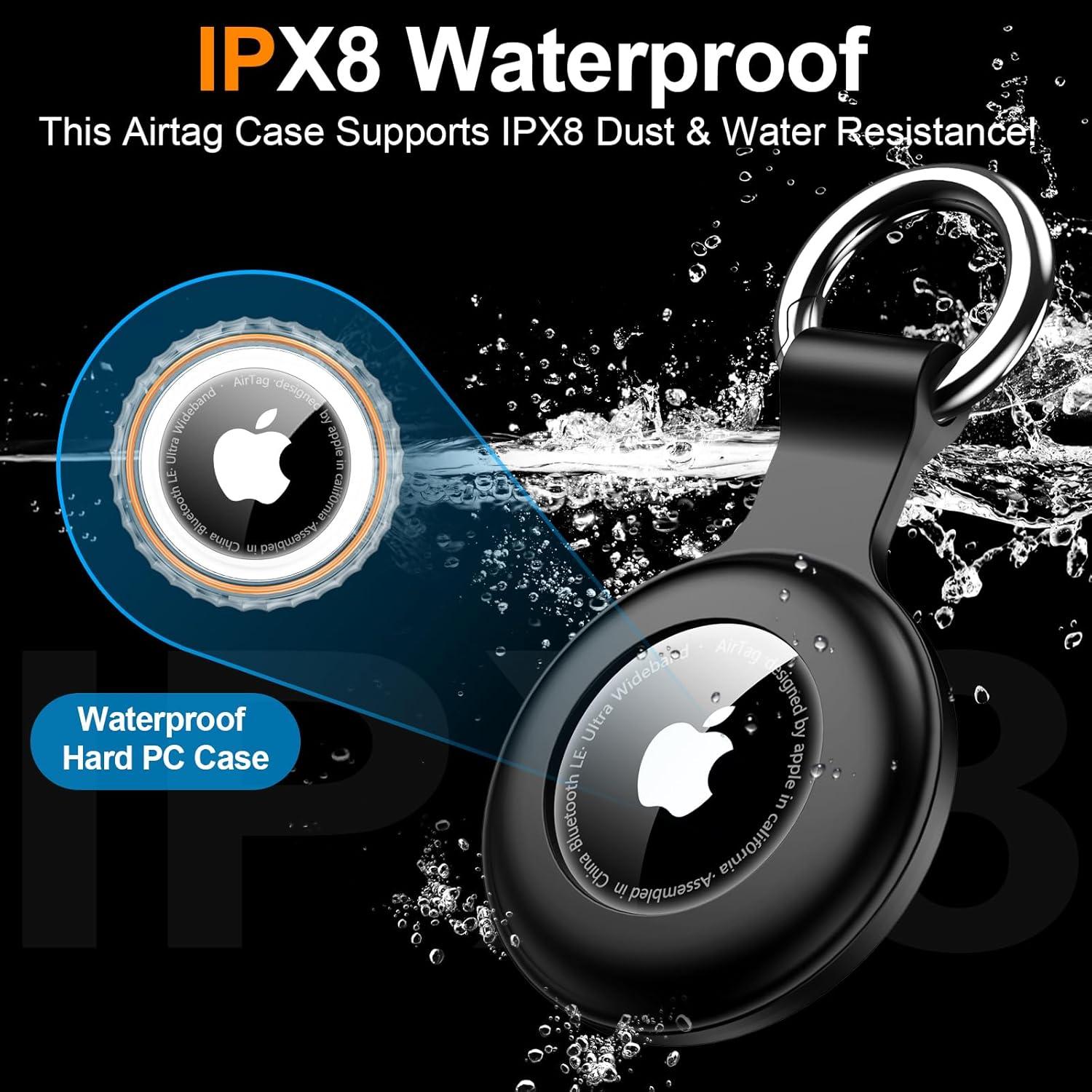 Soporte impermeable IPX8 para AirTag - Paquete de 4 colores