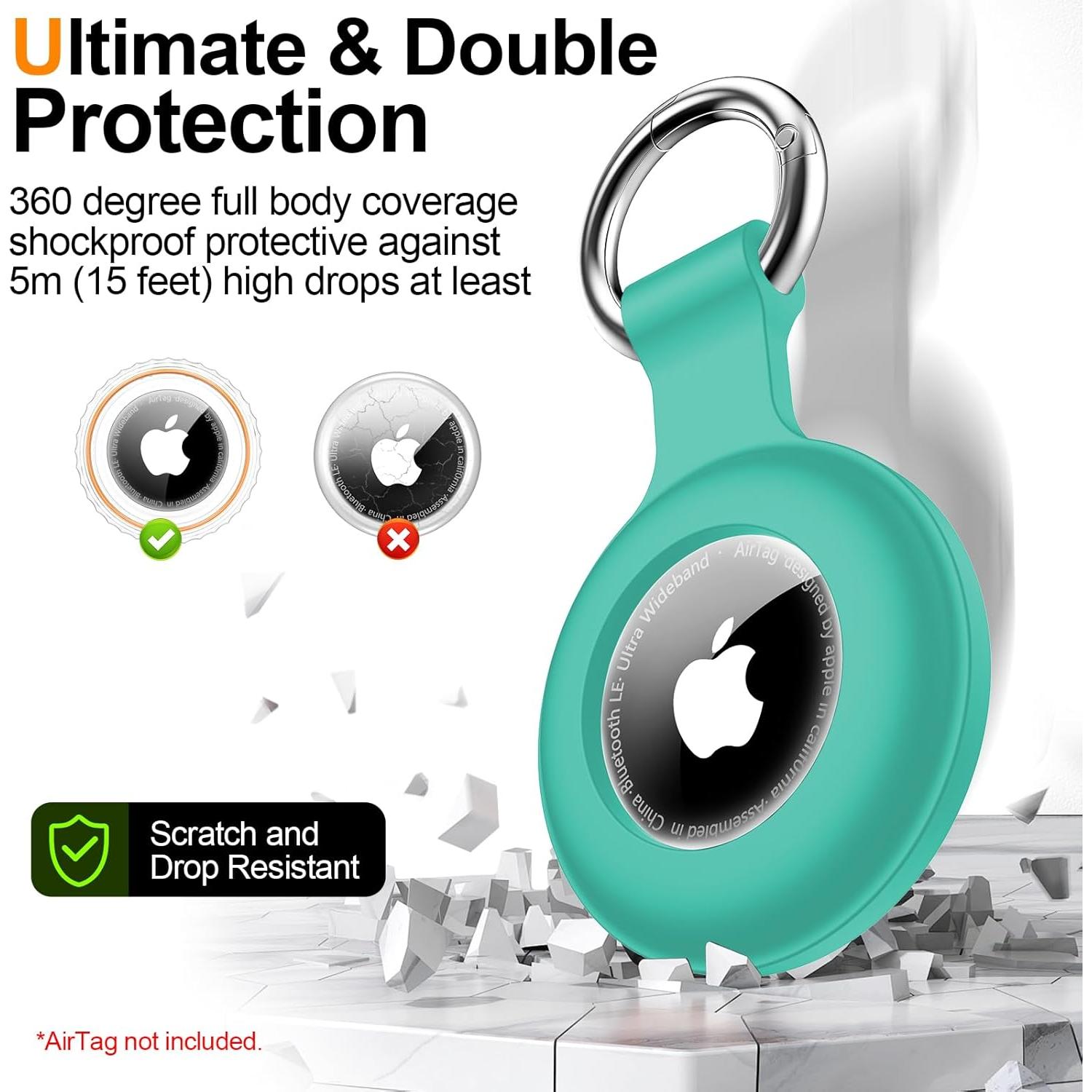 Soporte impermeable IPX8 para AirTag - Paquete de 4 colores