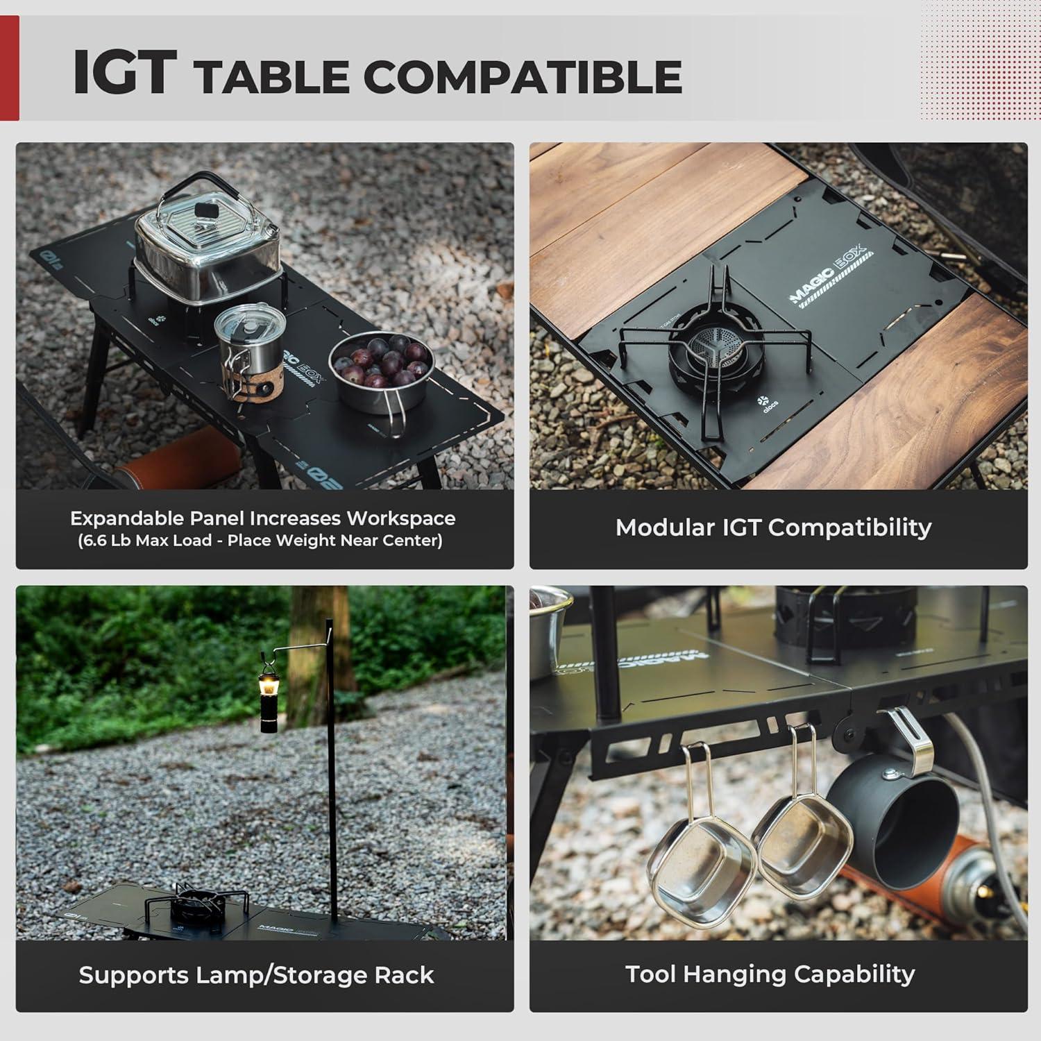 Estufa de Gas Alocs KD23-MFL Plegable 12625 BTU para Camping