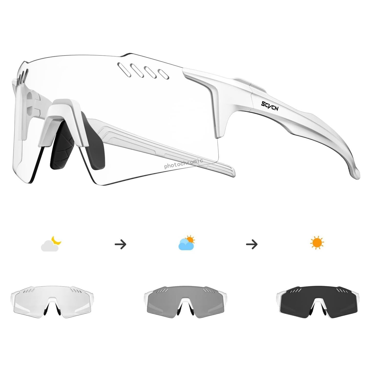 Gafas de Ciclismo SCVCN Fotochromáticas UV400 TR90
