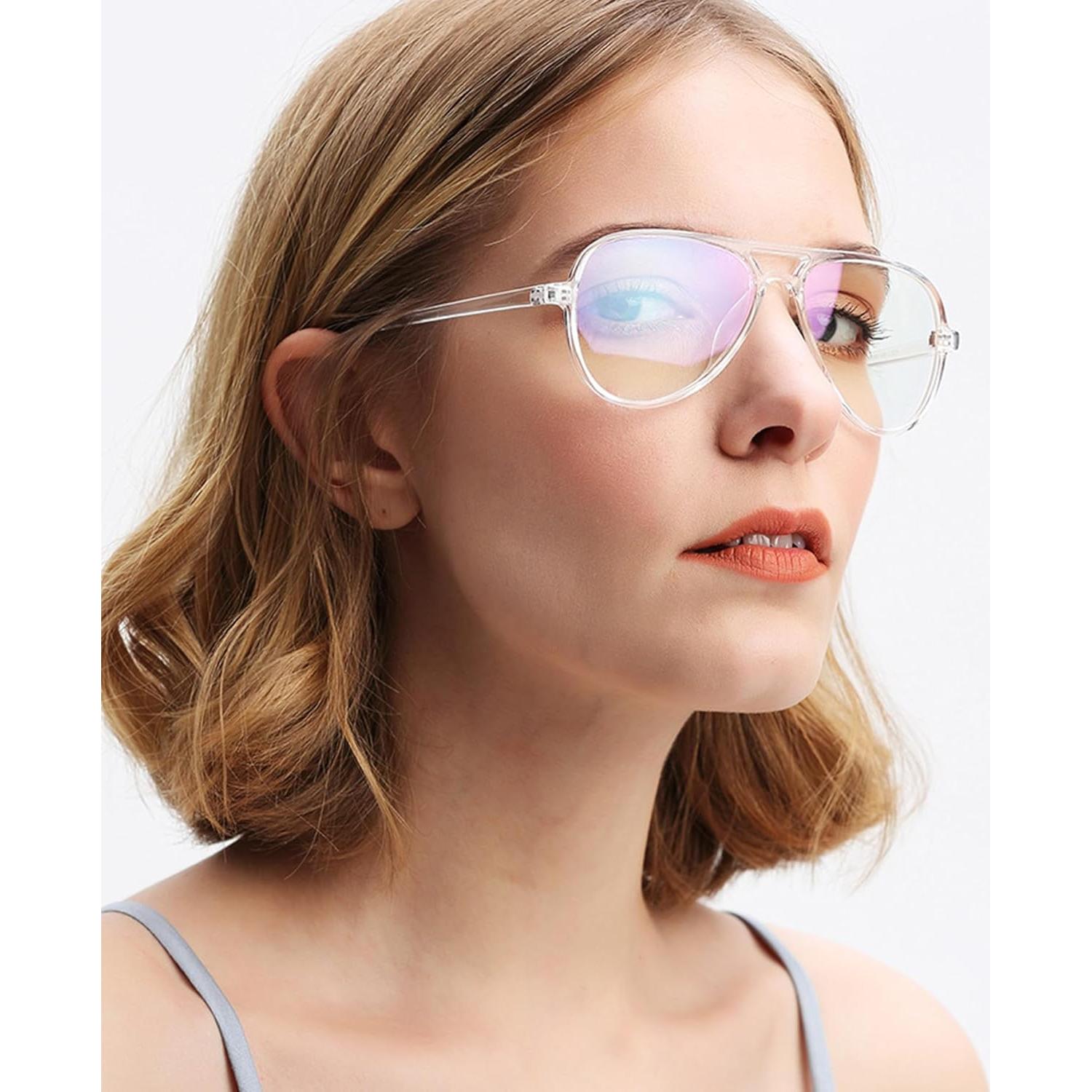 Gafas Aviador ZIMUSUN Anti Luz Azul Unisex 57mm