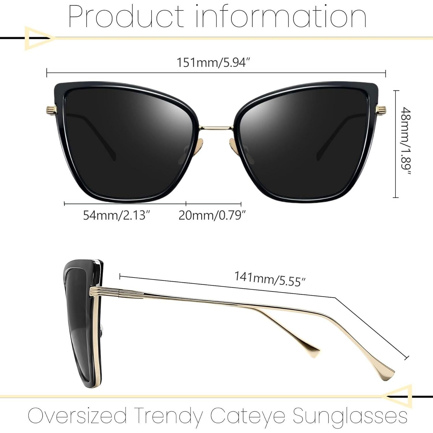 Gafas de sol estilo gato Joopin para mujeres UV400