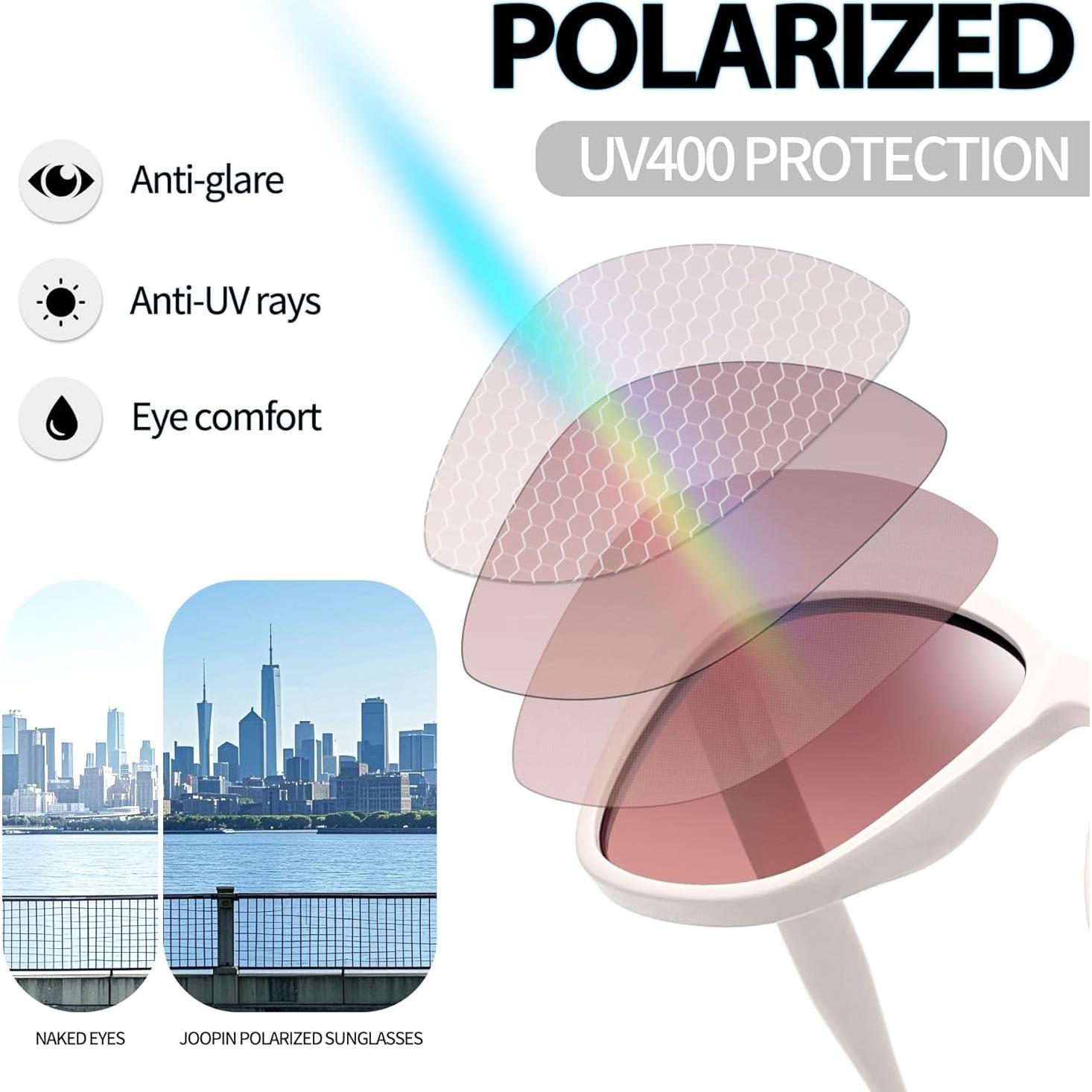 Gafas de sol Joopin Ojo de Gato Beige UV400 para Mujeres