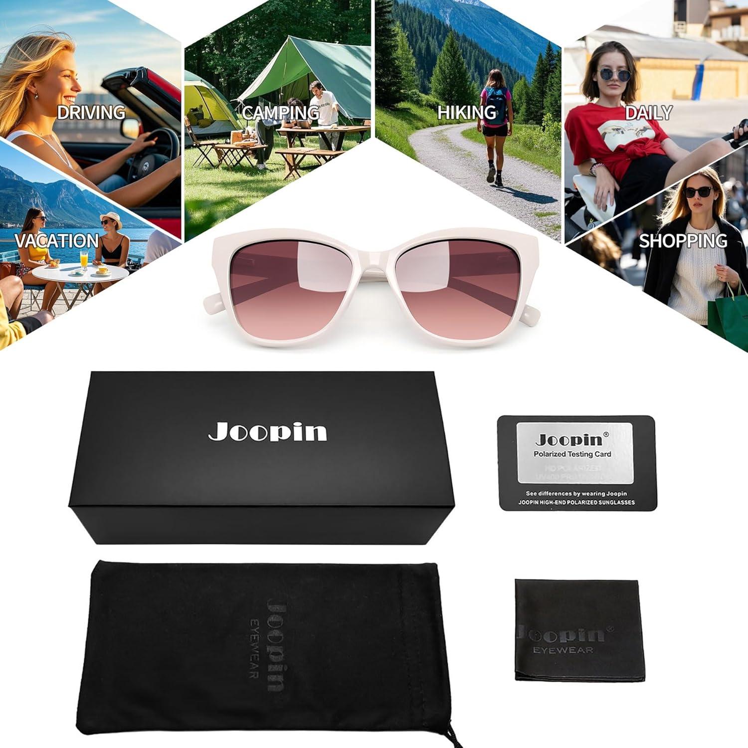 Gafas de sol Joopin Ojo de Gato Beige UV400 para Mujeres