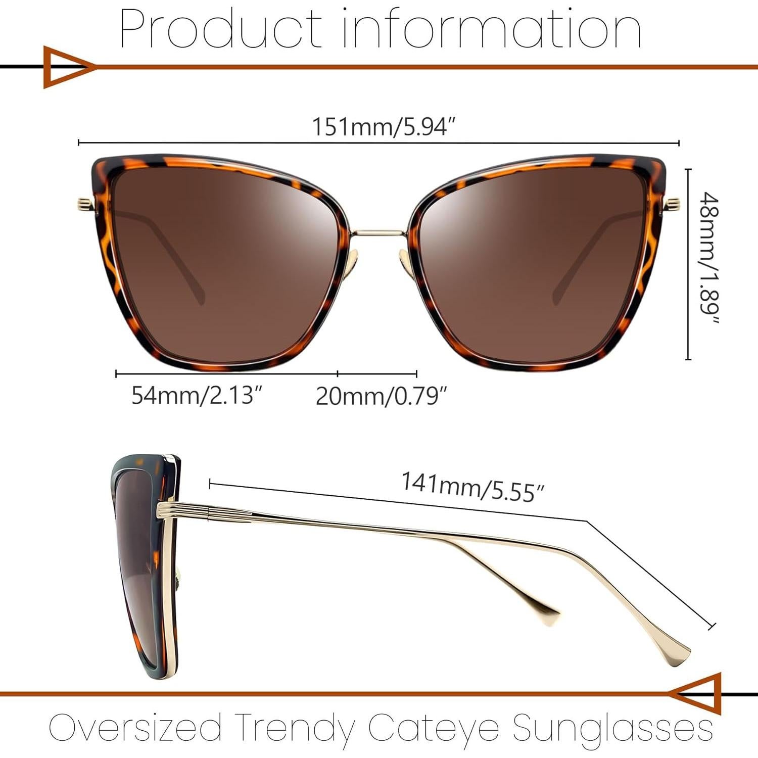 Gafas de sol Joopin estilo gato UV400 para mujeres
