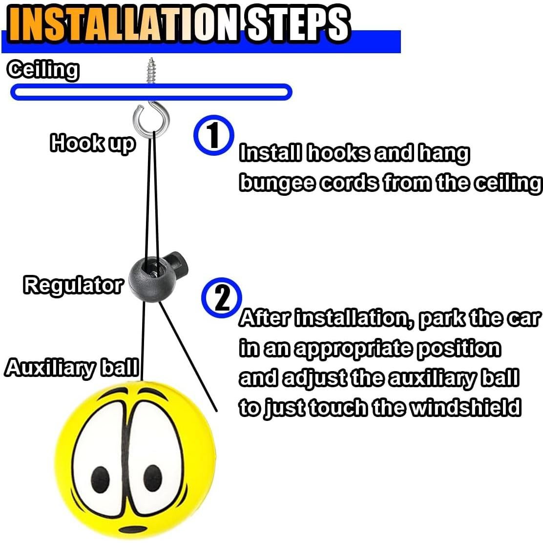 Bola de Estacionamiento KITUREK - Asistente de Garaje Ojo Grande