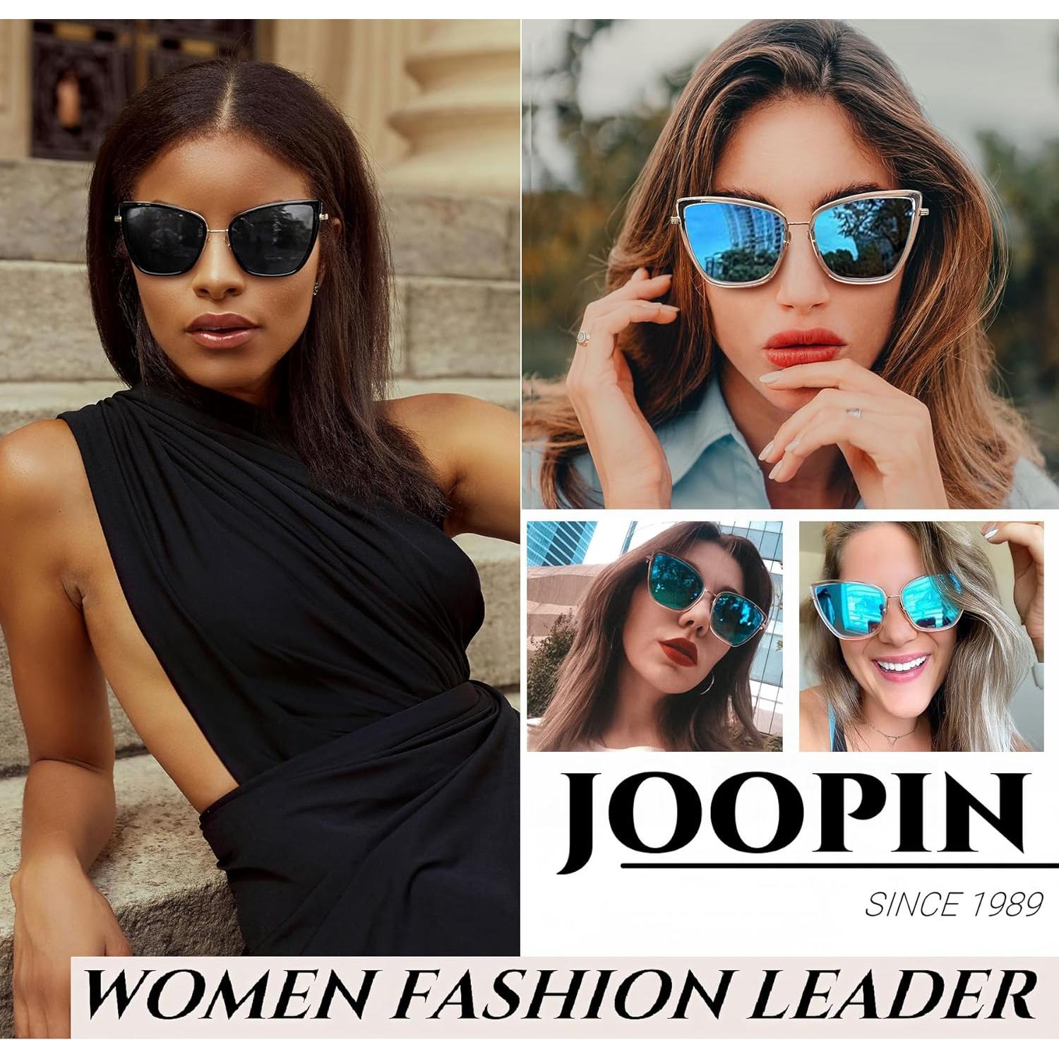 Gafas de sol estilo gato Joopin UV400 para mujeres - Paquete 2