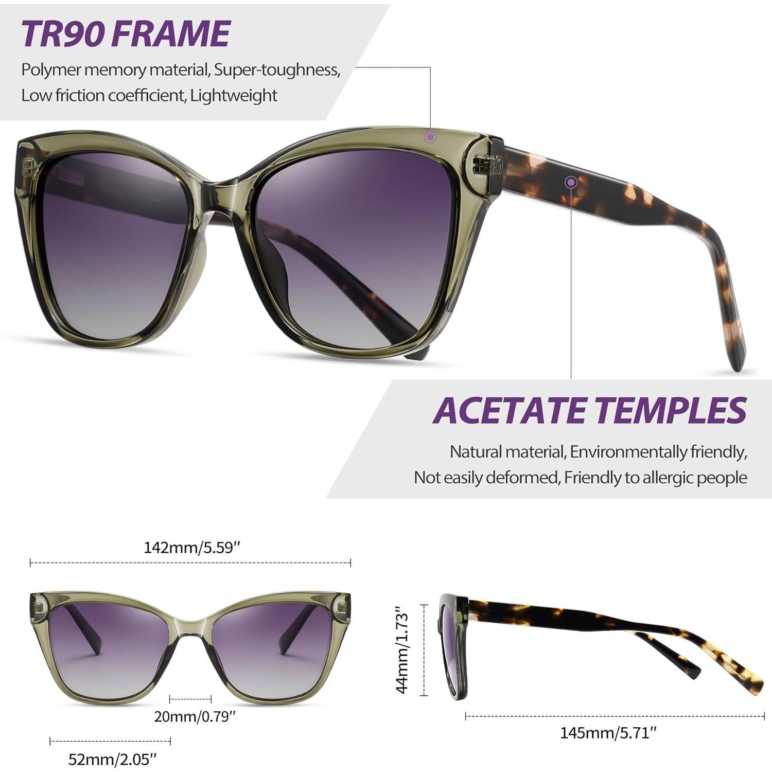 Gafas de sol Joopin ojo de gato UV400 para mujeres