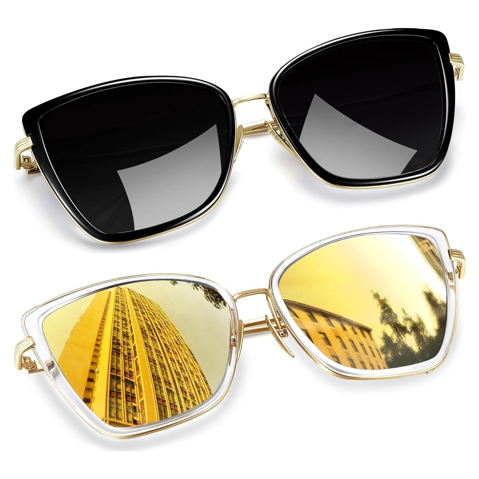 Gafas de sol Joopin estilo gato UV400 set 2 para mujeres