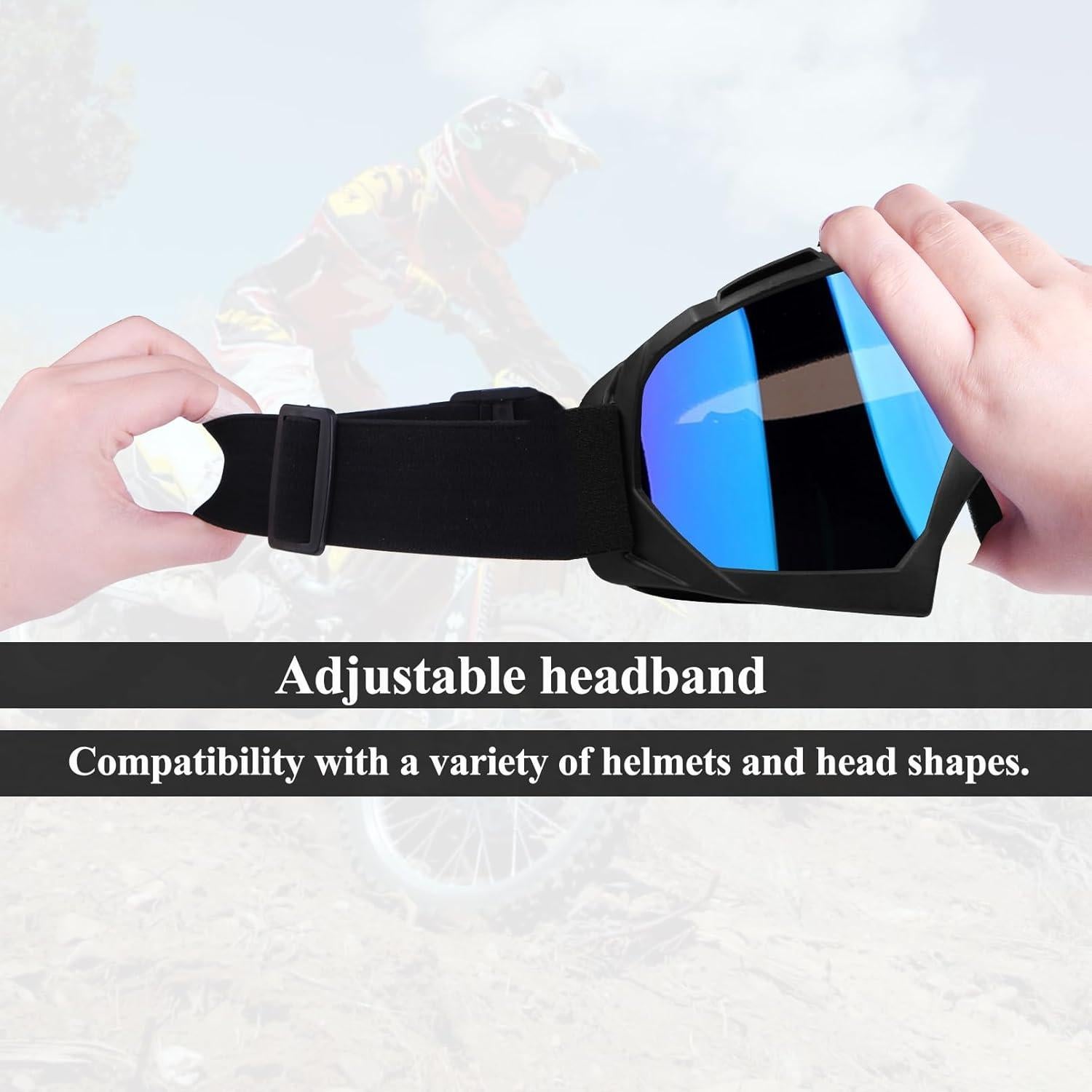 Gafas de Moto XYOP ATV Ajustables Anti-empañamiento 2 Pzs