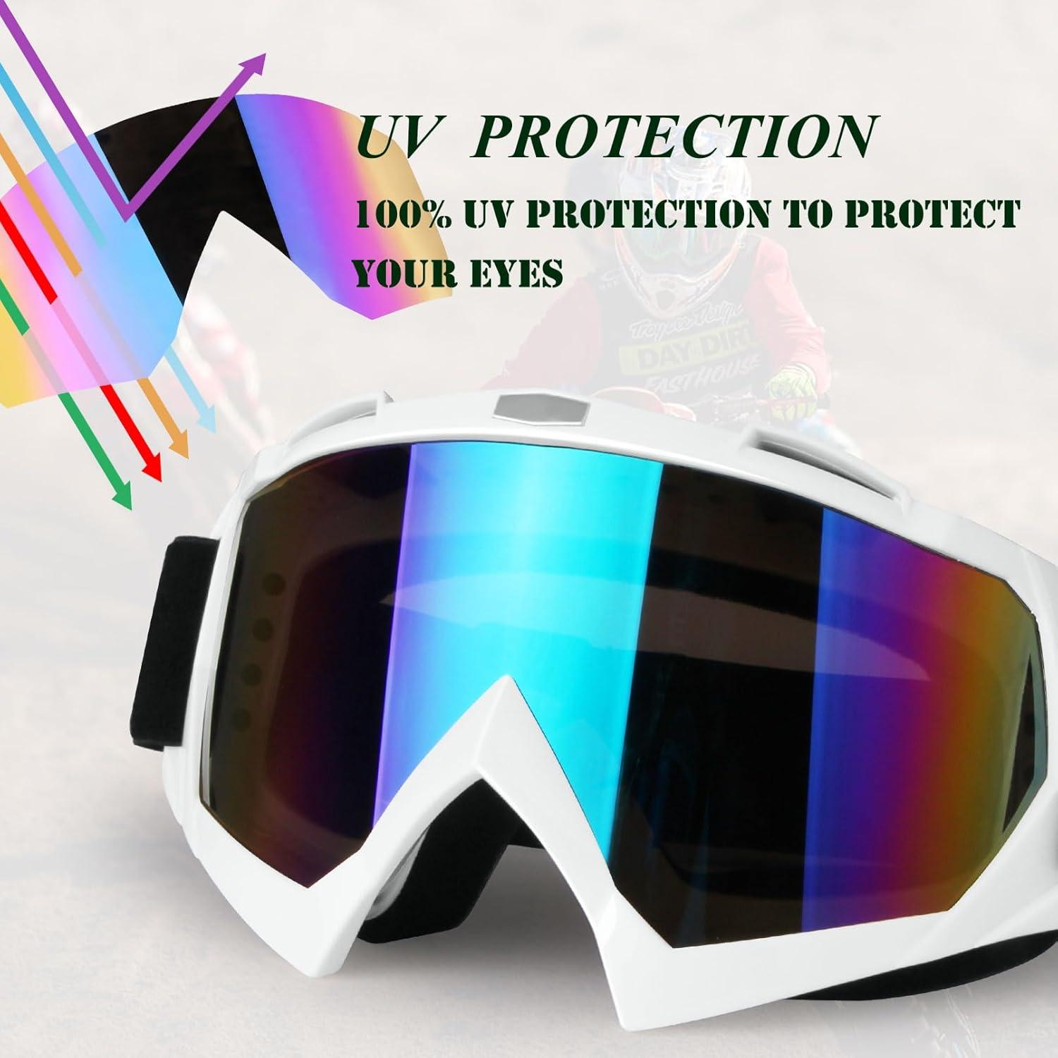 Gafas de ATV XYOP - Paquete de 2 - Lente UV400 Ajustable