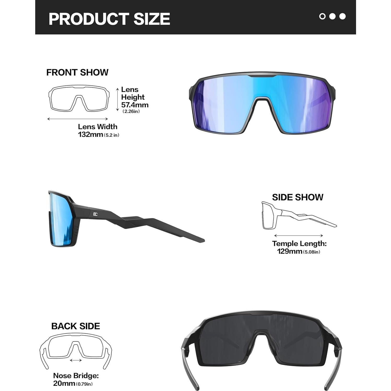 Gafas de sol BIRCEN polarizadas para deportes - UV400