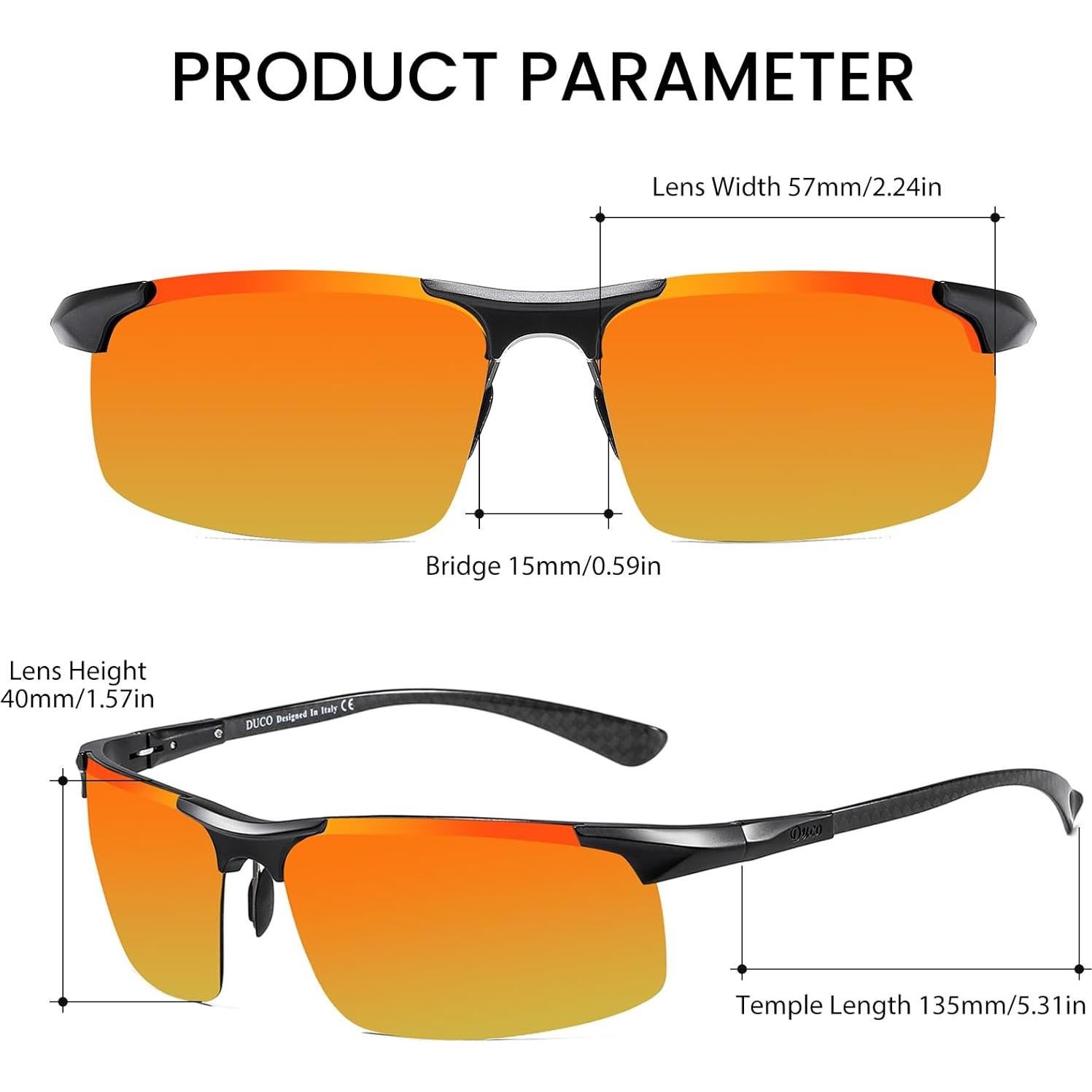 Gafas de sol deportivas DUCO 8277 polarizadas UV400