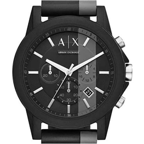 Reloj Cronógrafo Armani Exchange AX1331 con Correa de Silicona