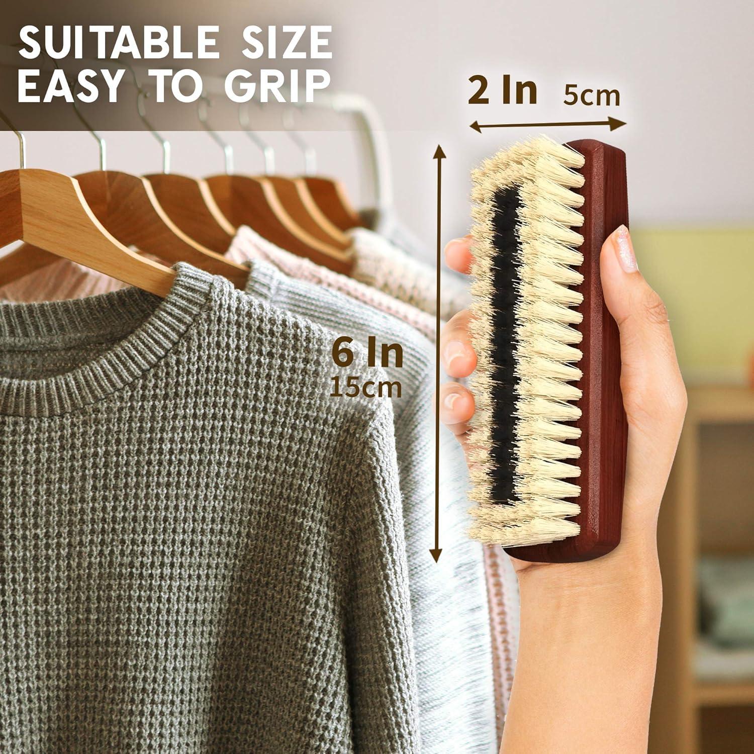 Cepillo de Pelusa KONEX de Madera Oscura - Efectivo y Compacto