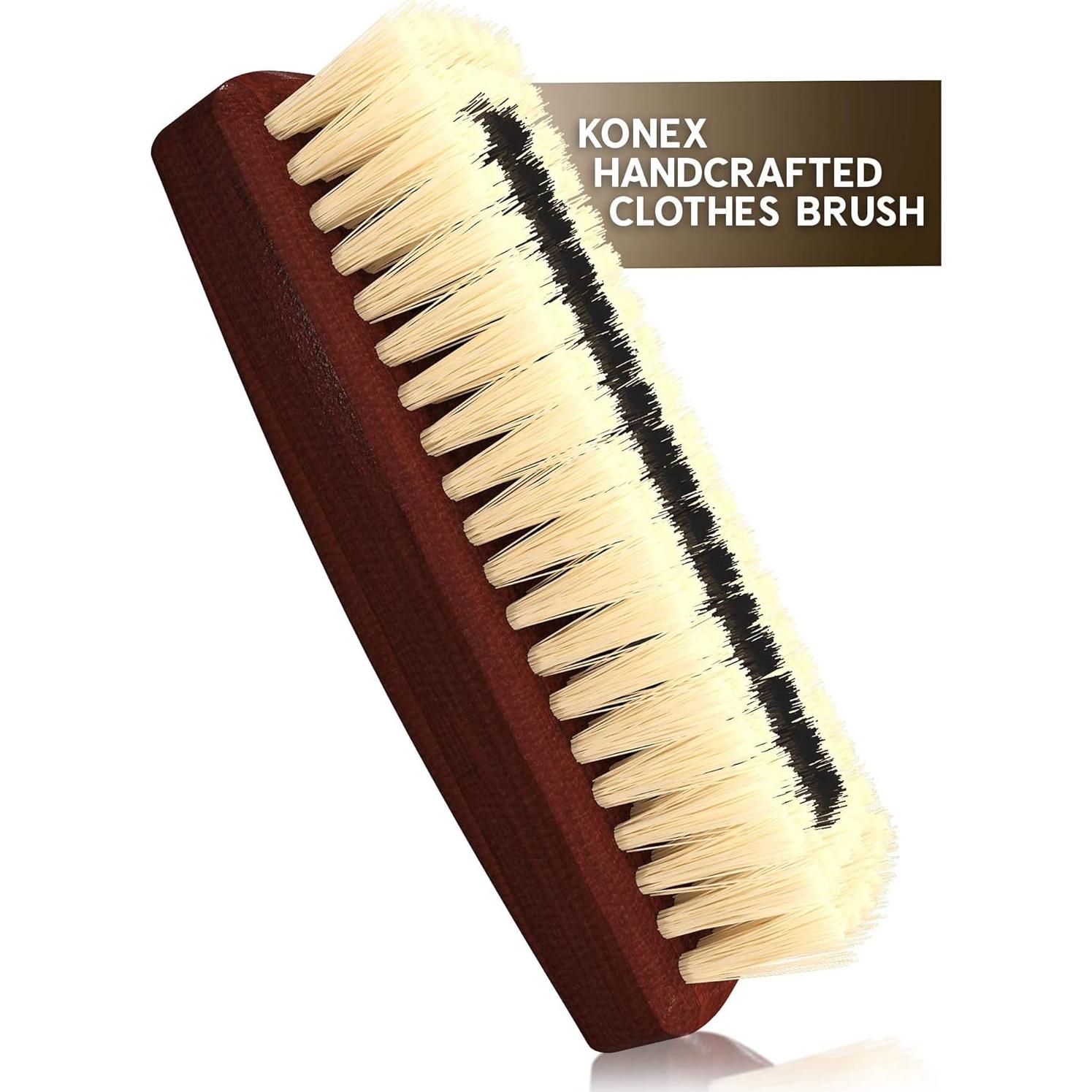 Cepillo de Pelusa KONEX de Madera Oscura - Efectivo y Compacto