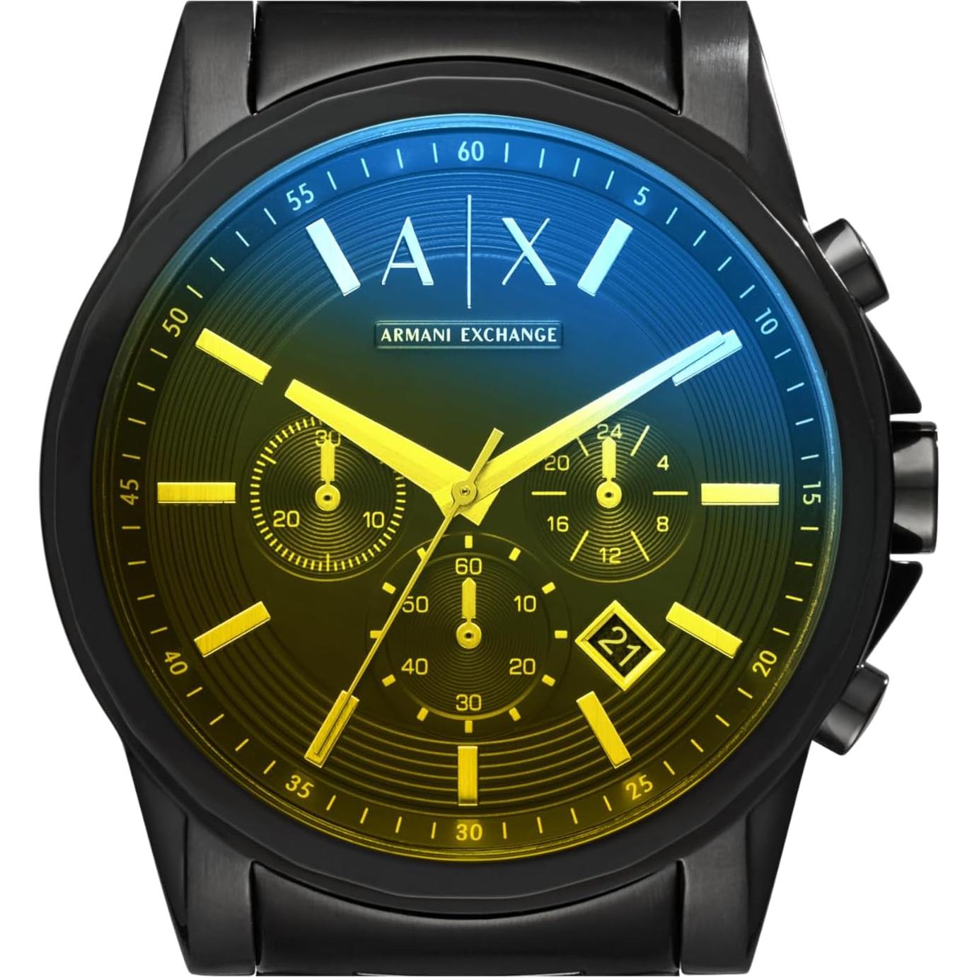 Reloj Cronógrafo AX Armani Exchange Hombre 45mm Negro