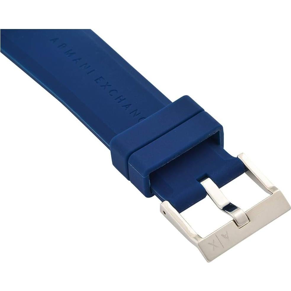 Reloj Cronógrafo AX Armani Exchange 44mm Azul Silicona