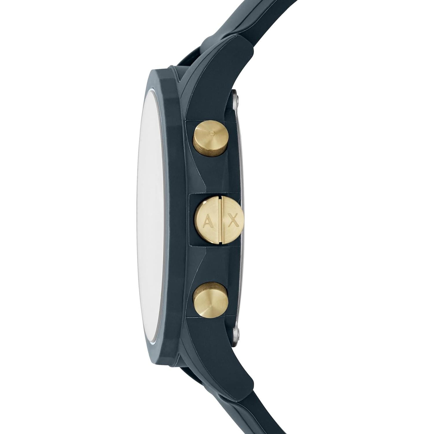 Reloj Cronógrafo Armani Exchange AX1335 47mm Azul Silicona