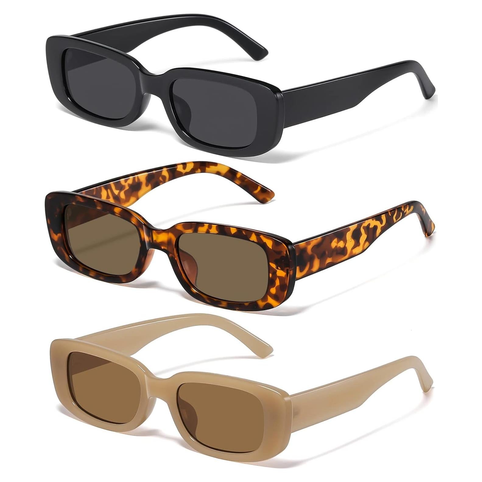 Gafas de Sol Rectangulares JASPIN UV400 Unisex Retro