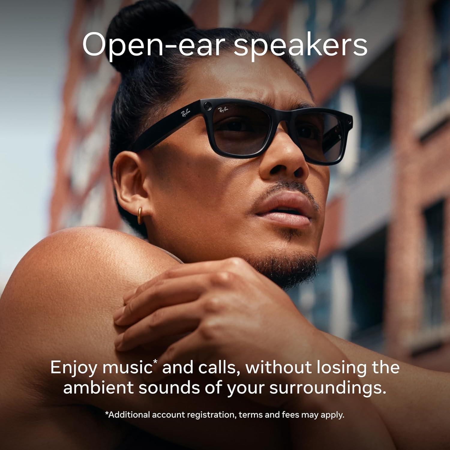 Gafas Meta Ray-Ban Wayfarer con cámara 12 MP y audio