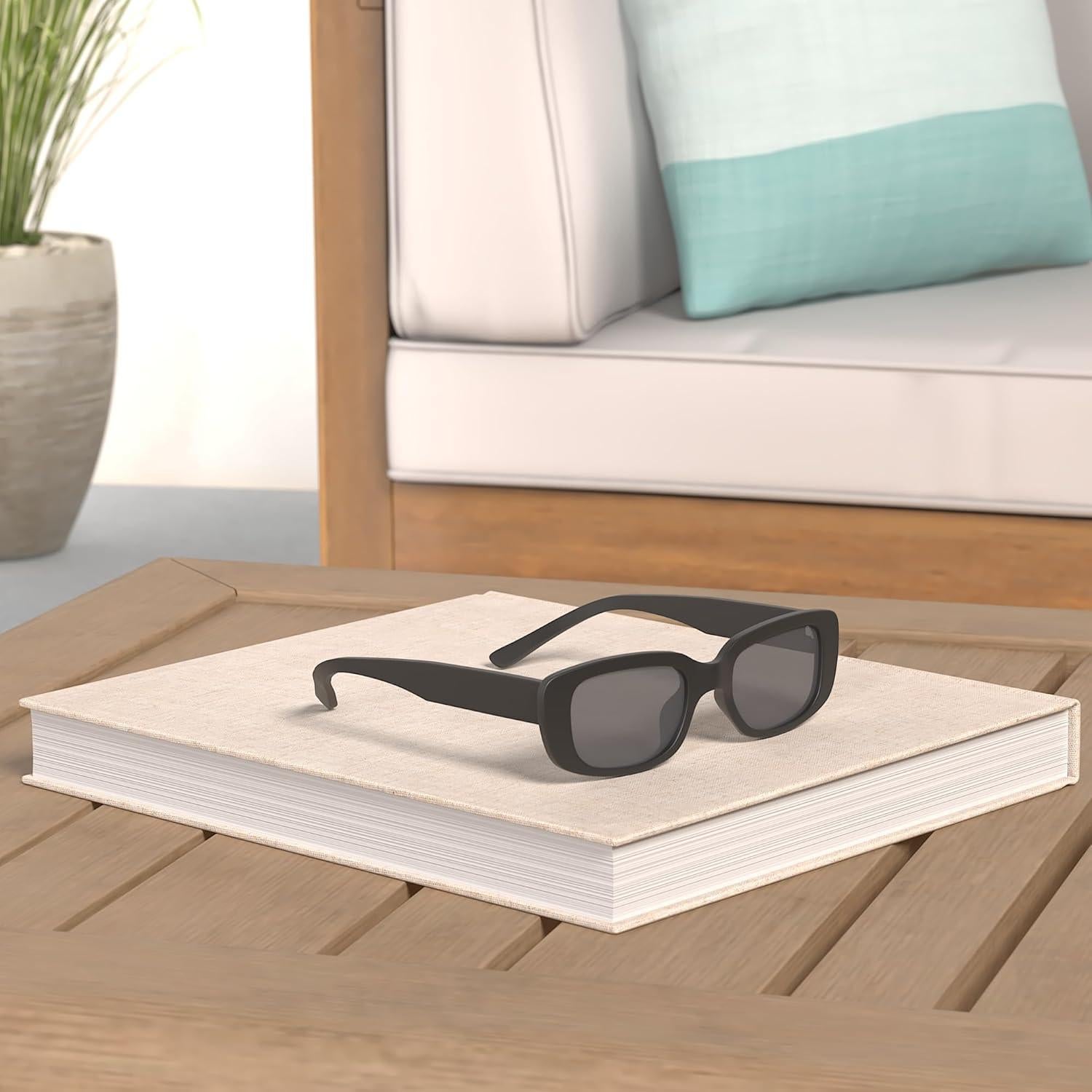 Gafas de Sol Rectangulares JASPIN UV400 Unisex Retro