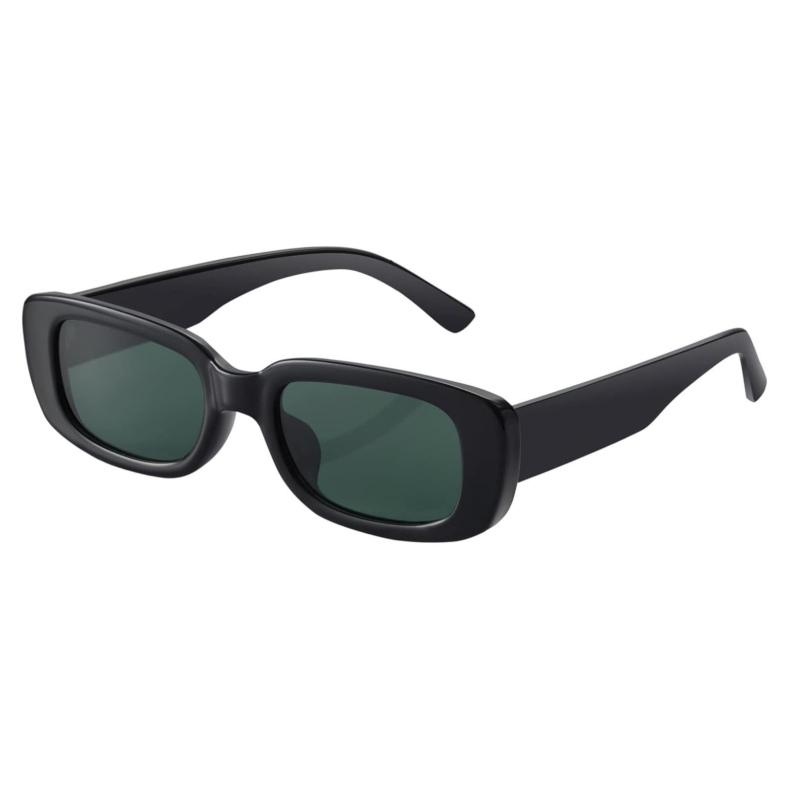Gafas de Sol Rectangulares JASPIN UV400 Unisex Verde Negro