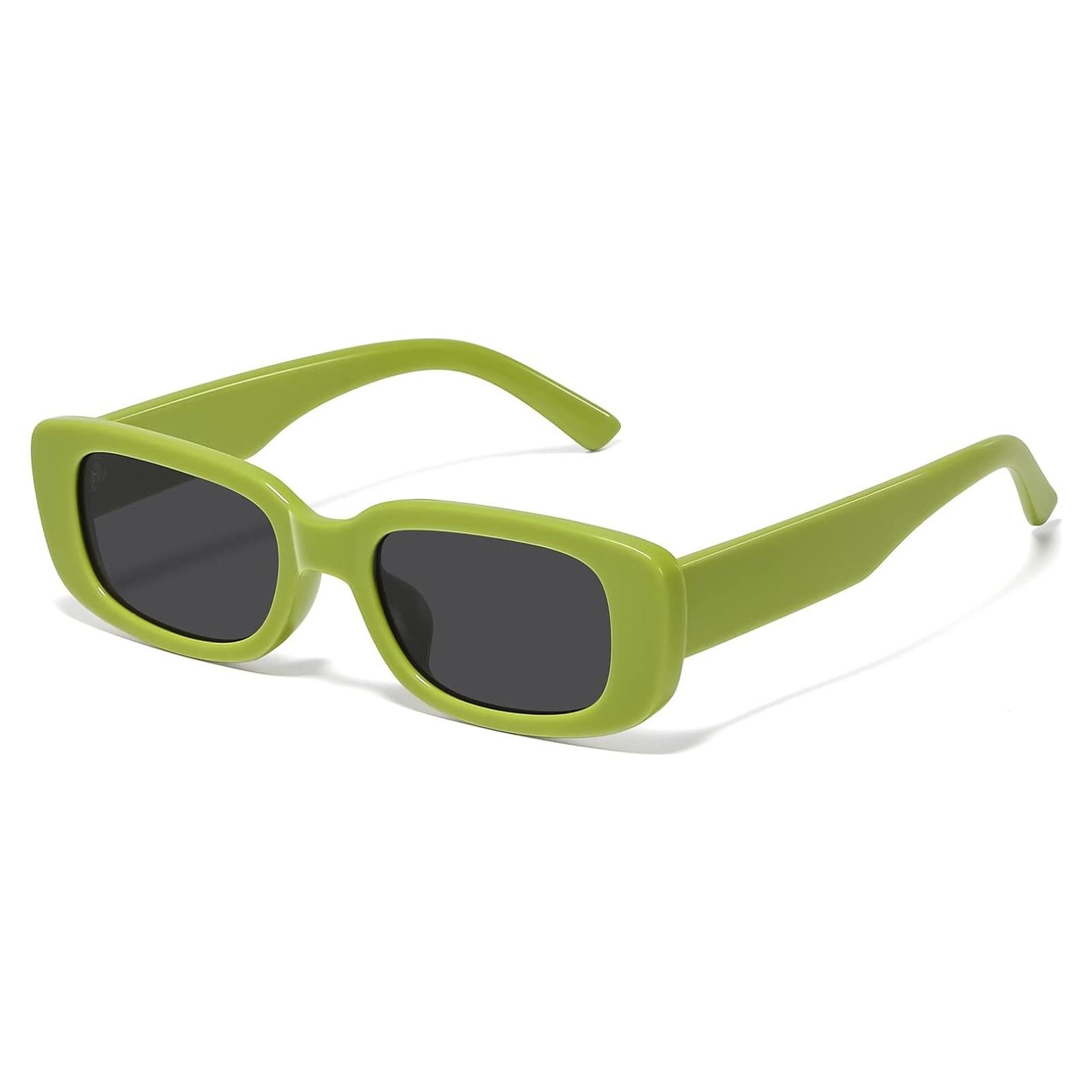 Gafas de Sol Rectangulares JASPIN UV400 Verde Gris