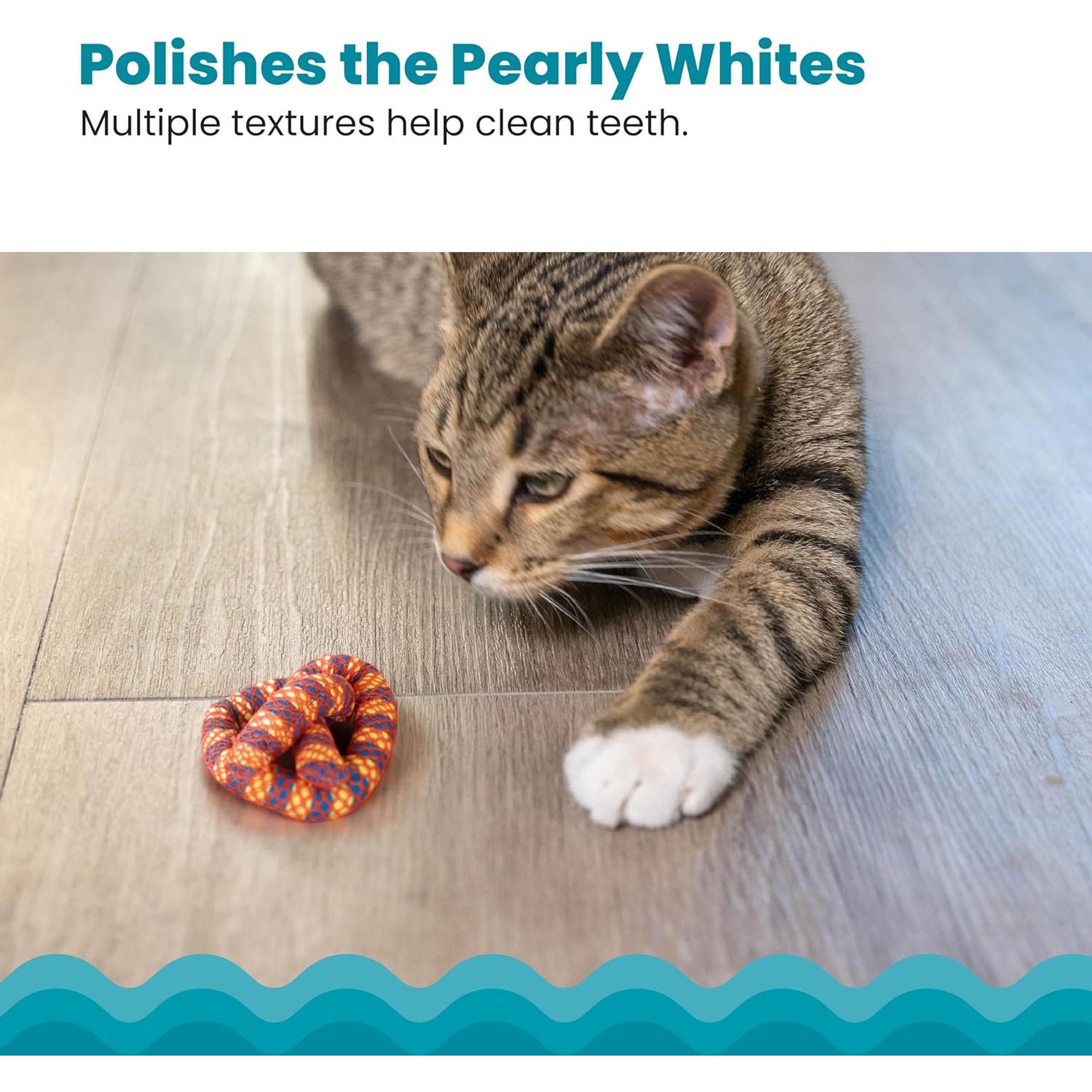 Juguete Masticar Dental Catnip Petstages Pretzel 6.35cm