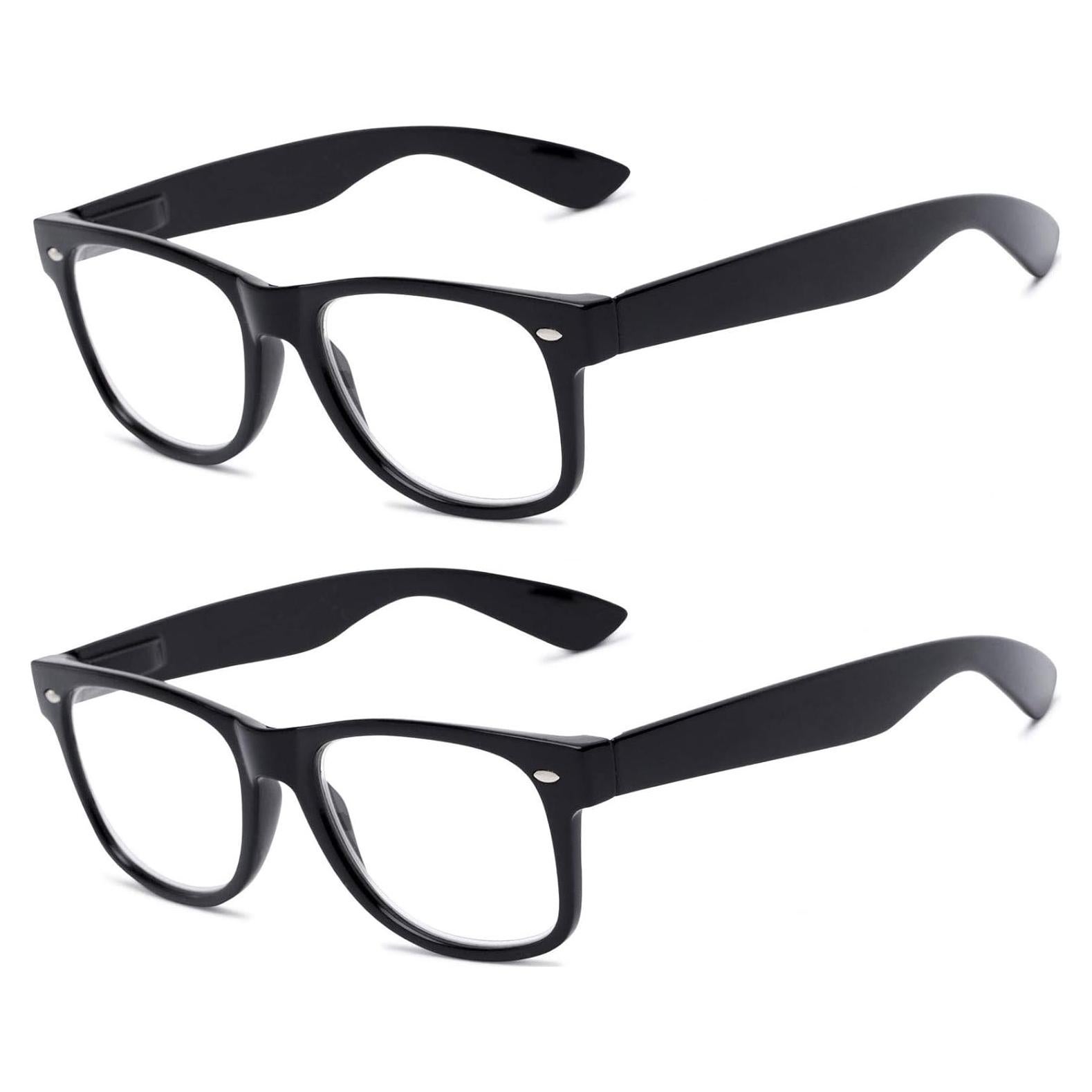 2 Pares Gafas de Lectura Retro VeryHobby +2.75 Lentes Transparentes