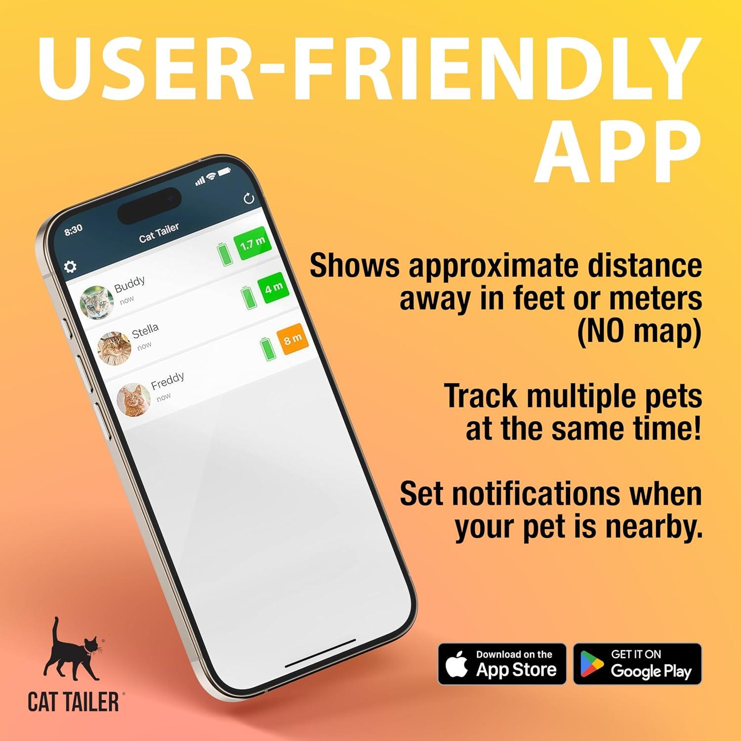 Rastreador de Gatos Cat Tailer - Collar Pequeño y Ligero