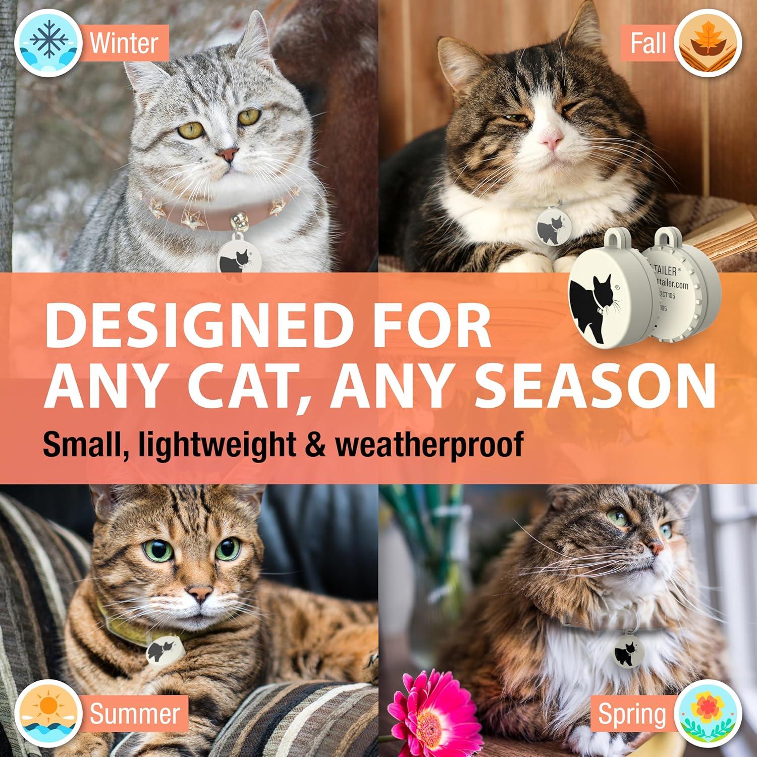 Rastreador de Gatos Cat Tailer - Collar Pequeño y Ligero