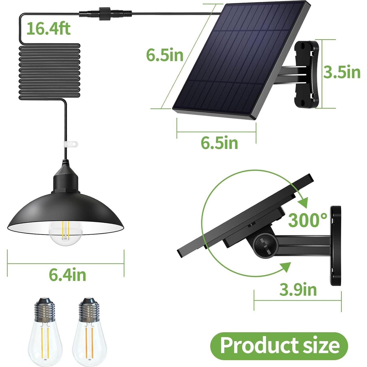 Luz Colgante Solar 7 Colour YL008-5A Cálido/Blanco con Control Remoto