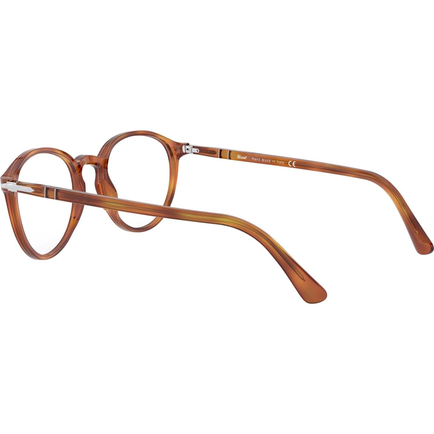 Gafas de Prescripción Persol PO3218V Redondas Marrón 51mm