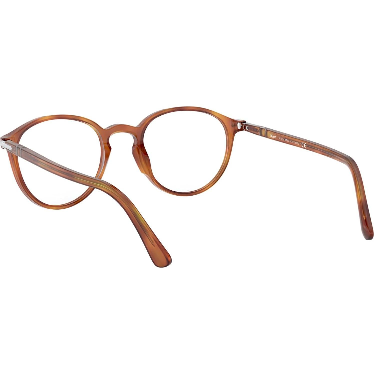 Gafas de Prescripción Persol PO3218V Redondas Marrón 51mm