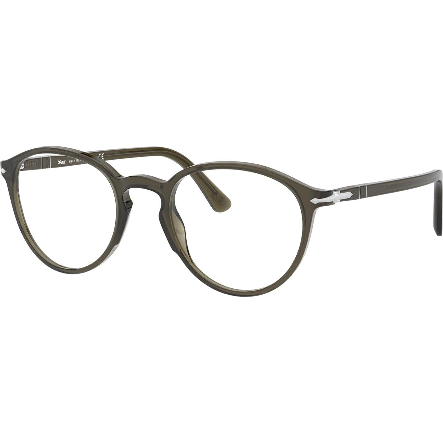 Gafas de Prescripción Persol PO3218V Redondas Humo Opalino