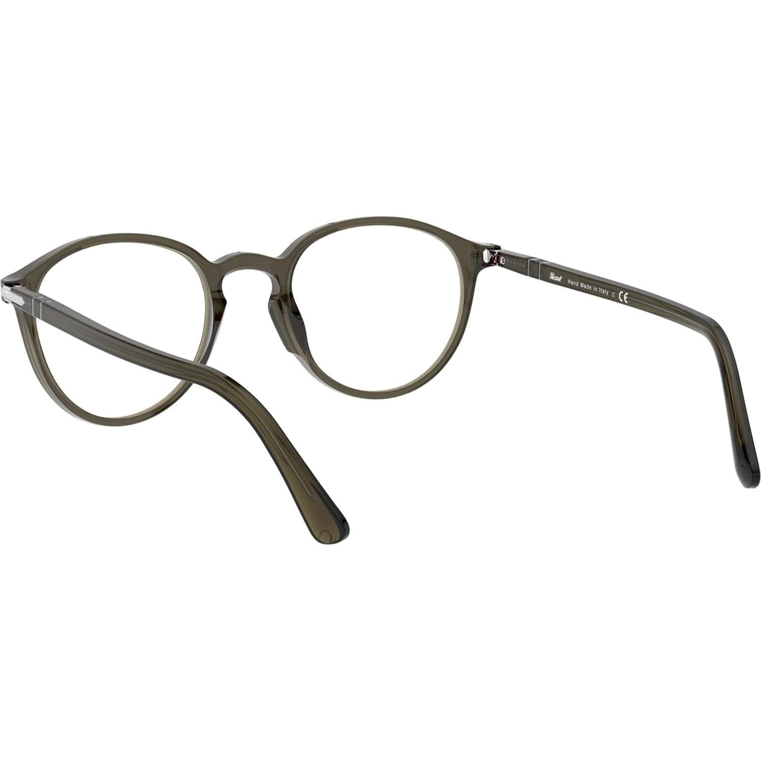 Gafas de Prescripción Persol PO3218V Redondas Humo Opalino