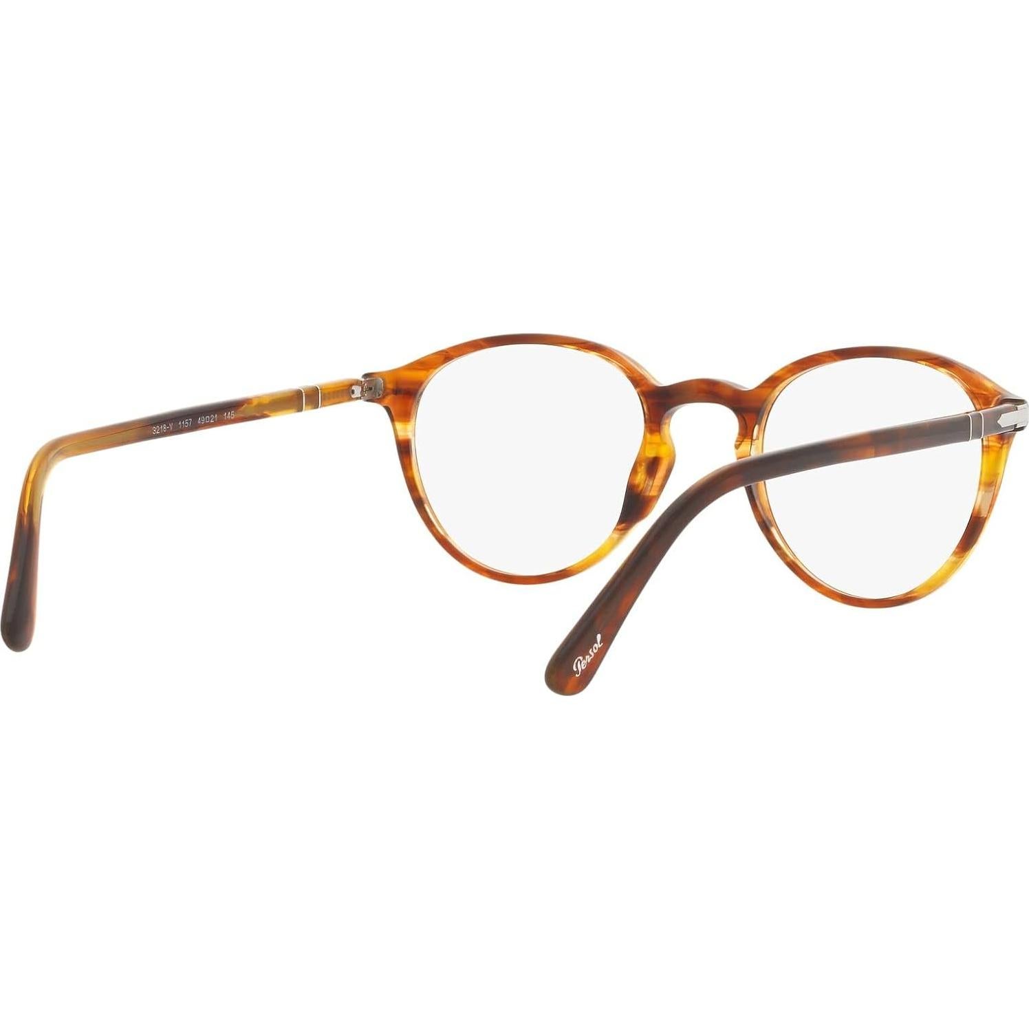 Gafas de Prescripción Persol PO3218V Marrón Rayas 49mm