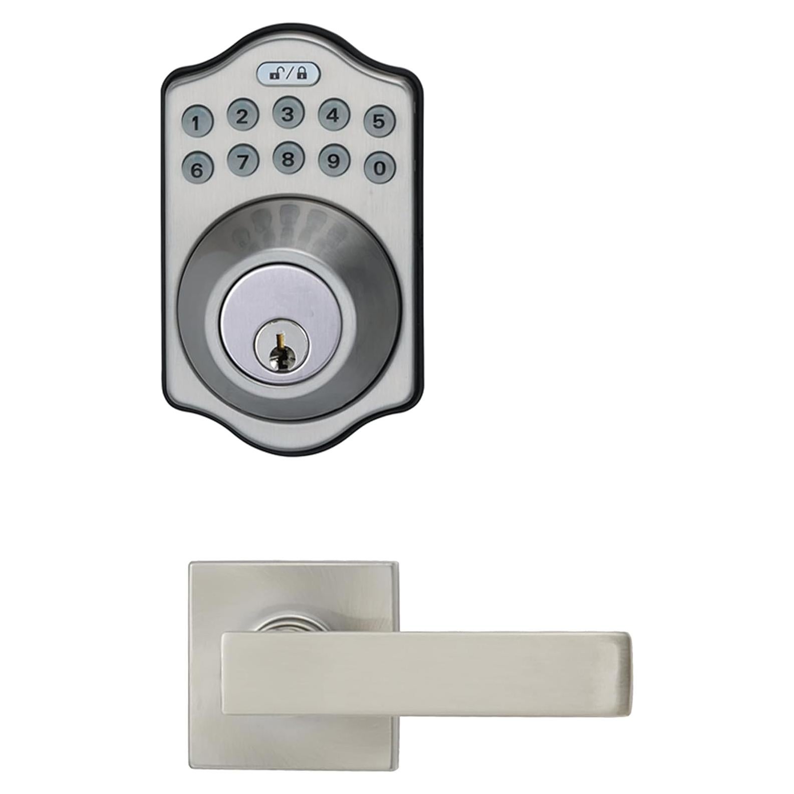 Cerradura Electrónica Amazon Basics con Teclado y Manija