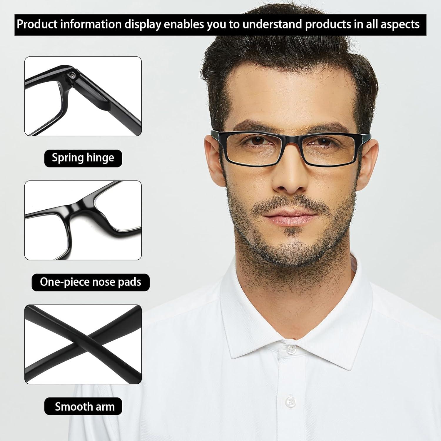 Paquete de 6 Gafas de Lectura con Filtro Azul - Unisex