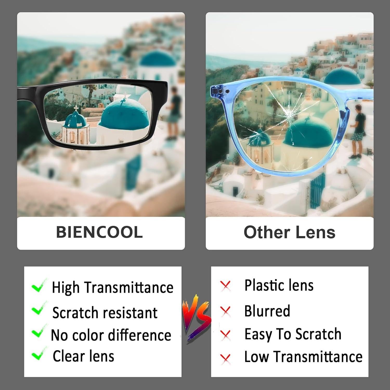 Paquete de 6 Gafas de Lectura con Filtro Azul - Unisex