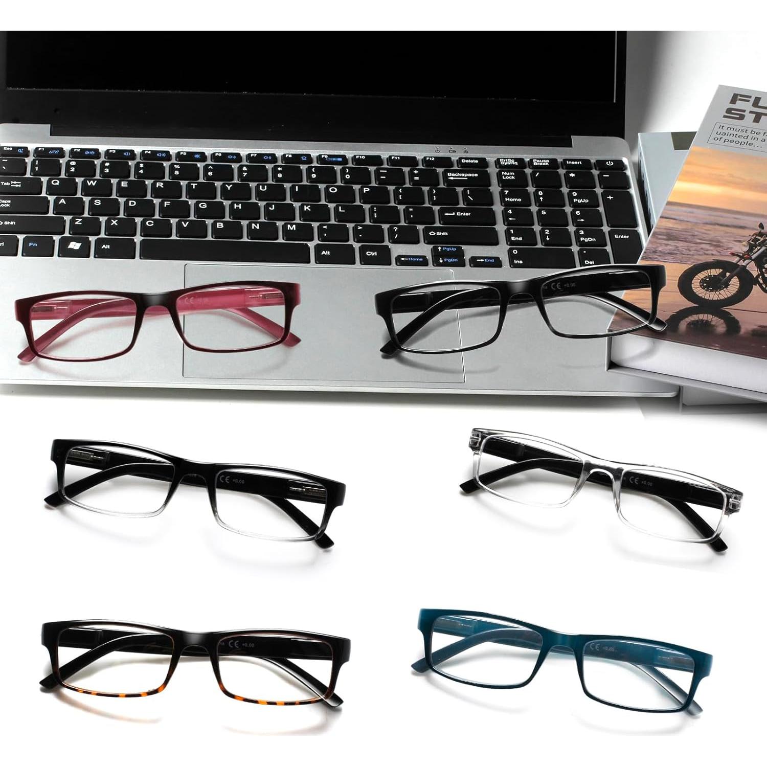 Paquete de 6 Gafas de Lectura con Filtro Azul - Unisex